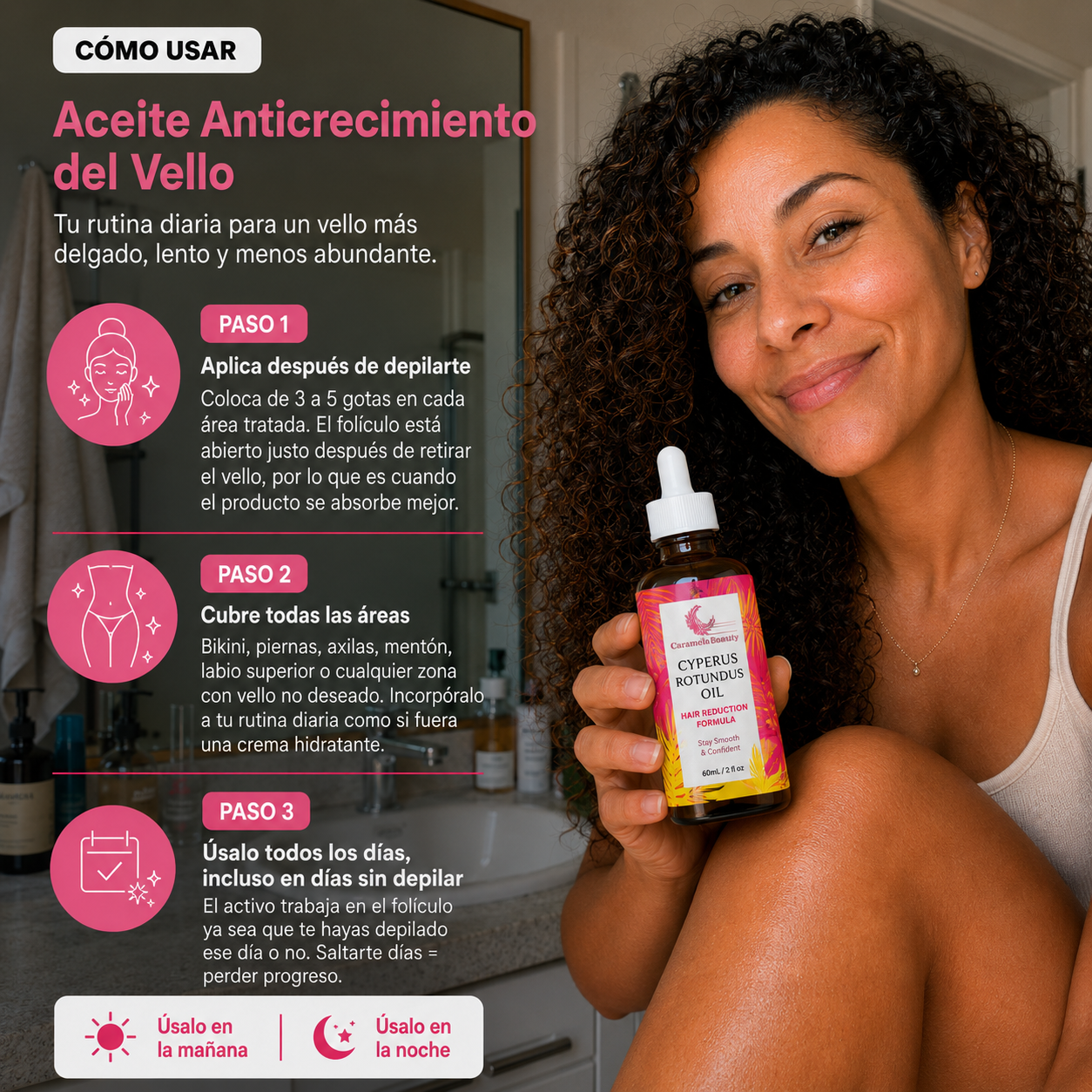 VELORIA PRO - Aceite Anti Crecimiento de Vello