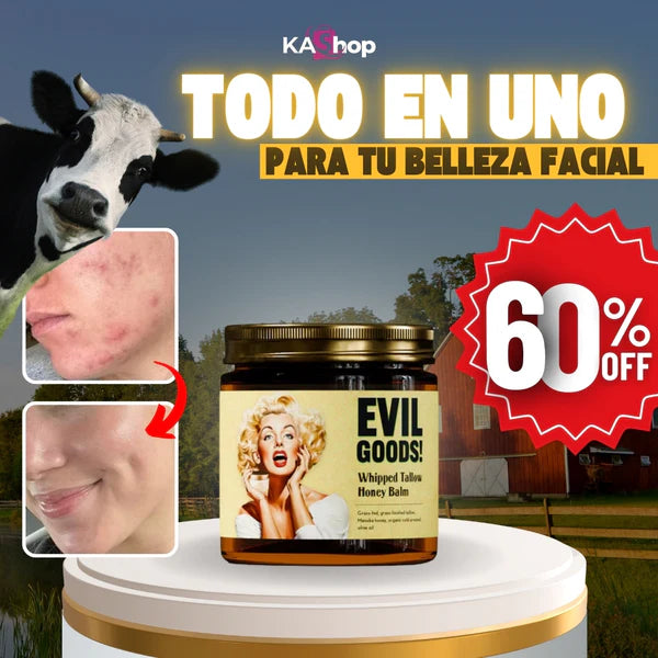 EVIL GOODS® - Bálsamo de sebo de res y miel Anti-Envejecimiento (AUTENTICA PRESENTACIÓN) (RFE))