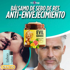 EVIL GOODS® - Bálsamo de sebo de res y miel Anti-Envejecimiento (AUTENTICA PRESENTACIÓN) (RFE))